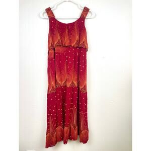 Handmade Womens Dress Sz M Whimsigoth Fairy Boho‎ Hippie Festival Midi Colorful